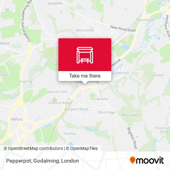 Pepperpot, Godalming map