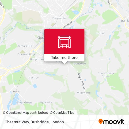 Chestnut Way, Busbridge map