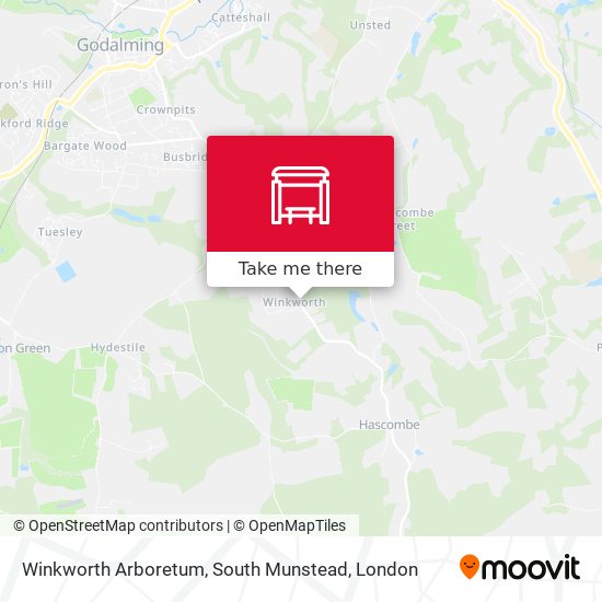 Winkworth Arboretum, South Munstead map
