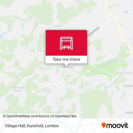 Village Hall, Dunsfold map