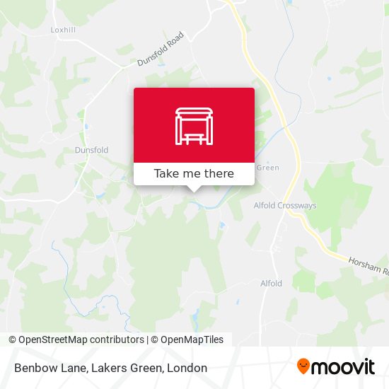 Benbow Lane, Lakers Green map