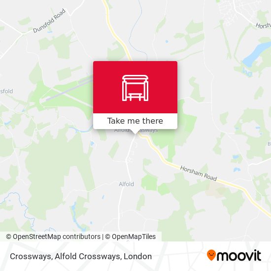Crossways, Alfold Crossways map