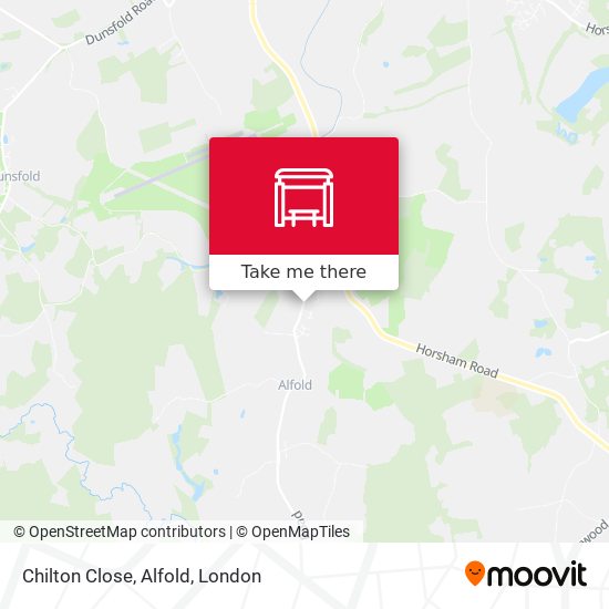 Chilton Close, Alfold map