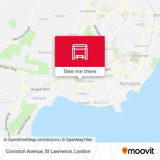 Coniston Avenue, St Lawrence map