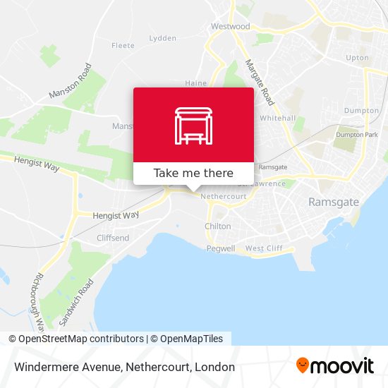 Windermere Avenue, Nethercourt map