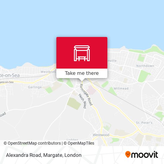 Alexandra Road, Margate map