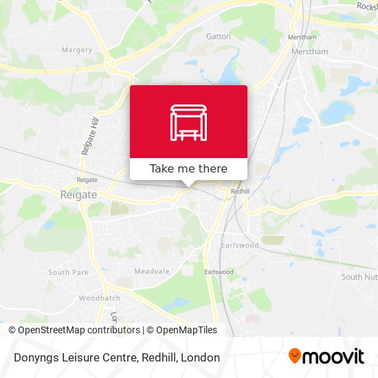 Donyngs Leisure Centre, Redhill map