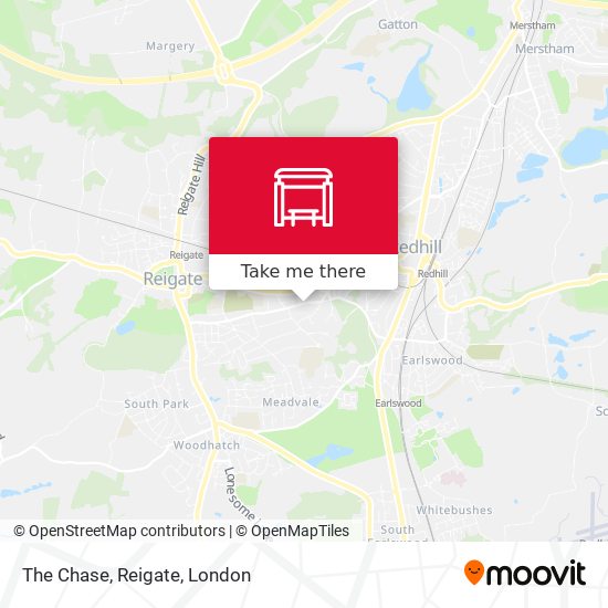 The Chase, Reigate map