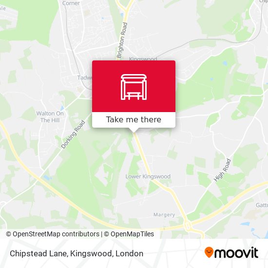 Chipstead Lane, Kingswood map