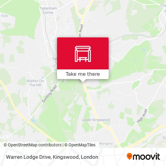 Warren Lodge Drive, Kingswood map