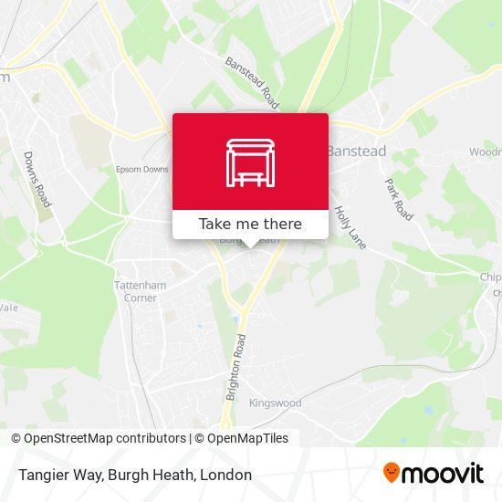 Tangier Way, Burgh Heath map