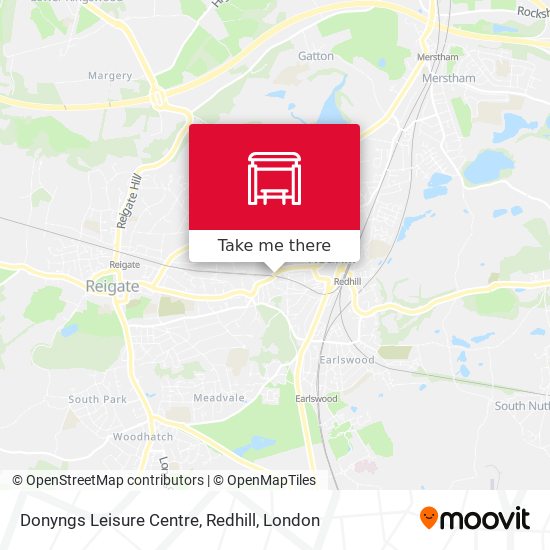 Donyngs Leisure Centre, Redhill map