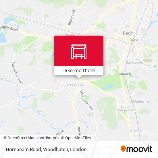 Hornbeam Road, Woodhatch map