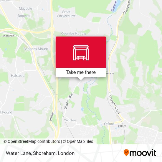 Water Lane, Shoreham map