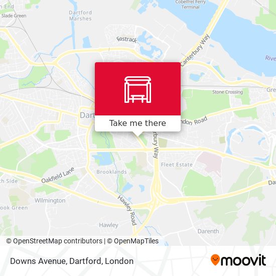 Downs Avenue, Dartford map