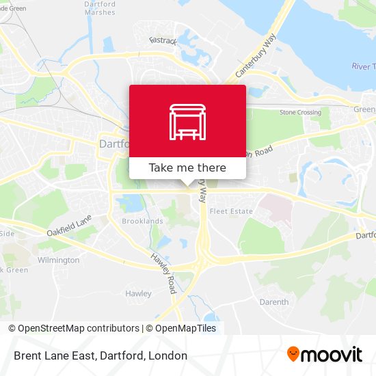 Brent Lane East, Dartford map