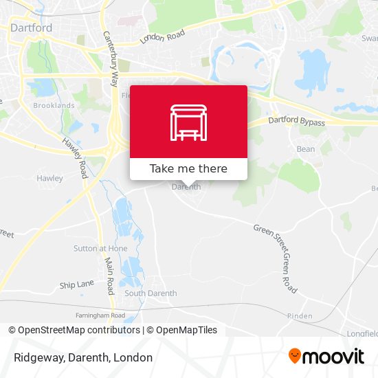 Ridgeway, Darenth map