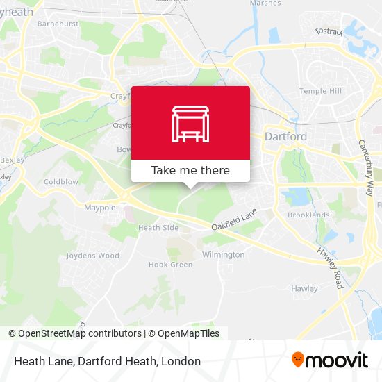 Heath Lane, Dartford Heath map