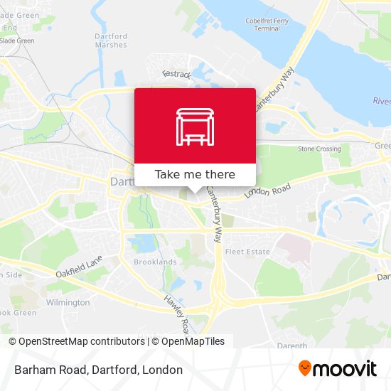 Barham Road, Dartford map