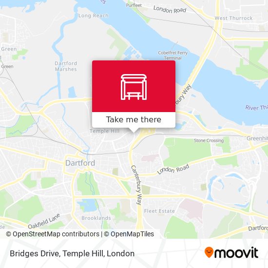 Bridges Drive, Temple Hill map