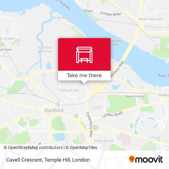 Cavell Crescent, Temple Hill map