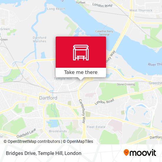 Bridges Drive, Temple Hill map