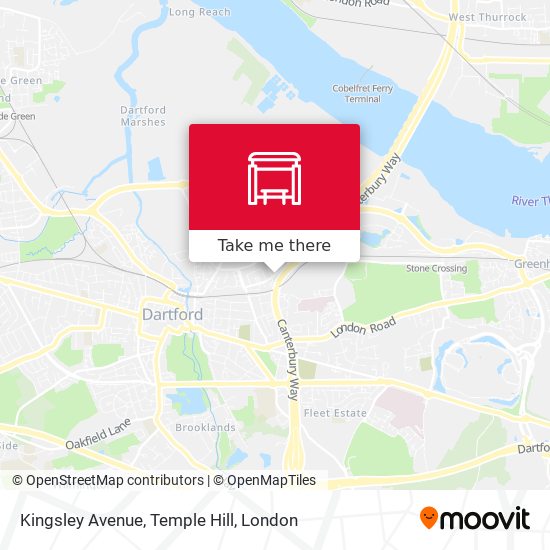 Kingsley Avenue, Temple Hill map