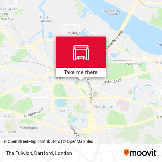 The Fulwich, Dartford map