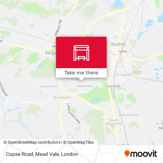 Copse Road, Mead Vale map