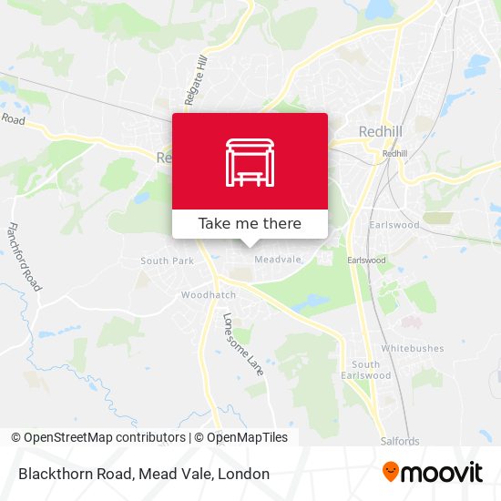 Blackthorn Road, Mead Vale map