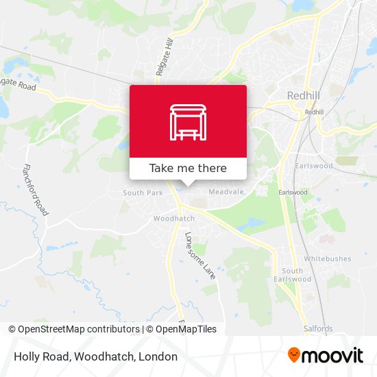 Holly Road, Woodhatch map