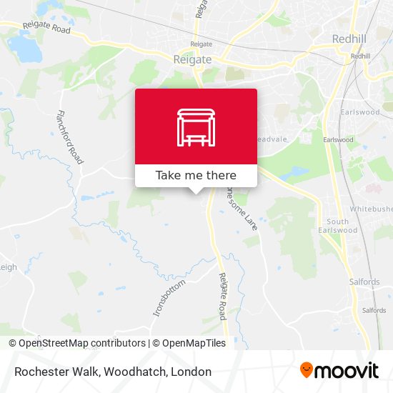 Rochester Walk, Woodhatch map