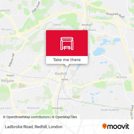 Ladbroke Road, Redhill map
