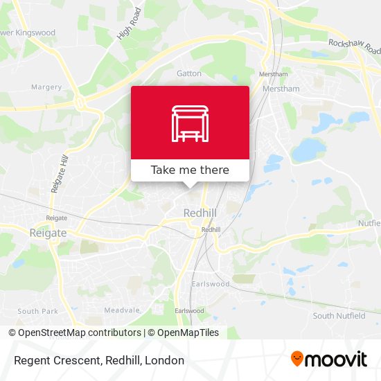 Regent Crescent, Redhill map