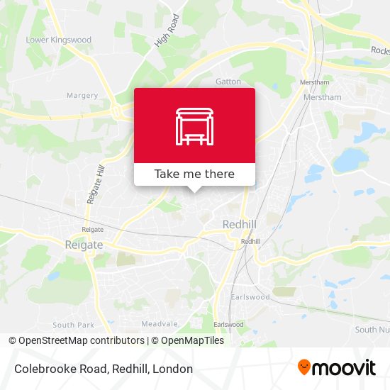 Colebrooke Road, Redhill map