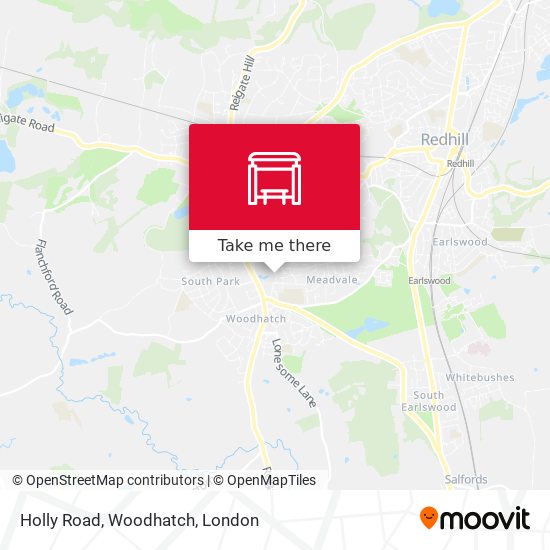 Holly Road, Woodhatch map