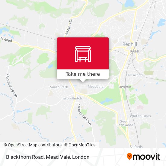 Blackthorn Road, Mead Vale map