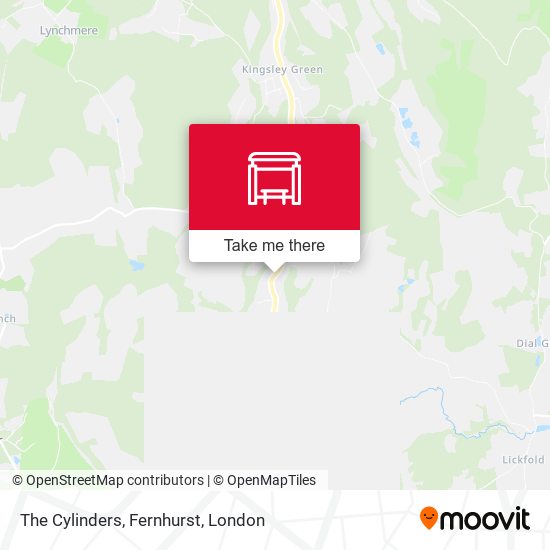 The Cylinders, Fernhurst map