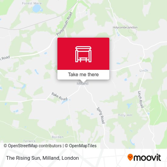The Rising Sun, Milland map