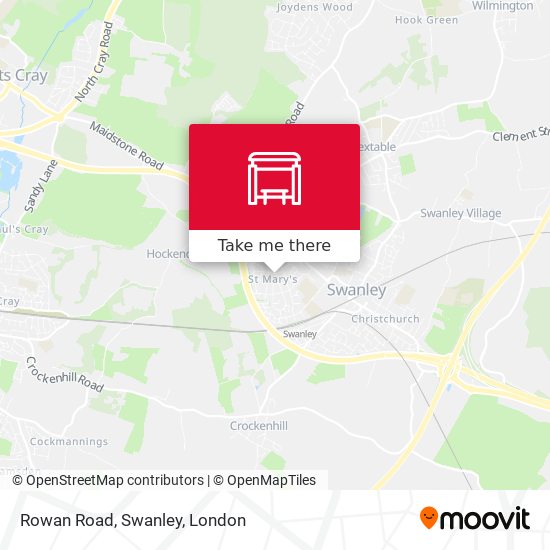 Rowan Road, Swanley map