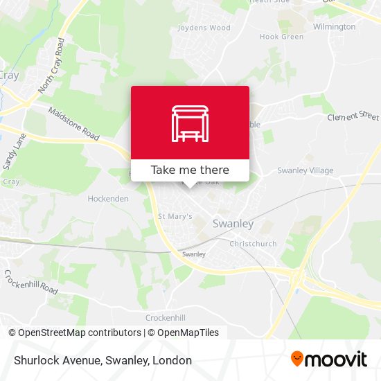 Shurlock Avenue, Swanley map