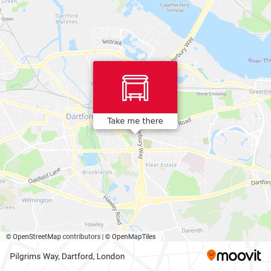 Pilgrims Way, Dartford map