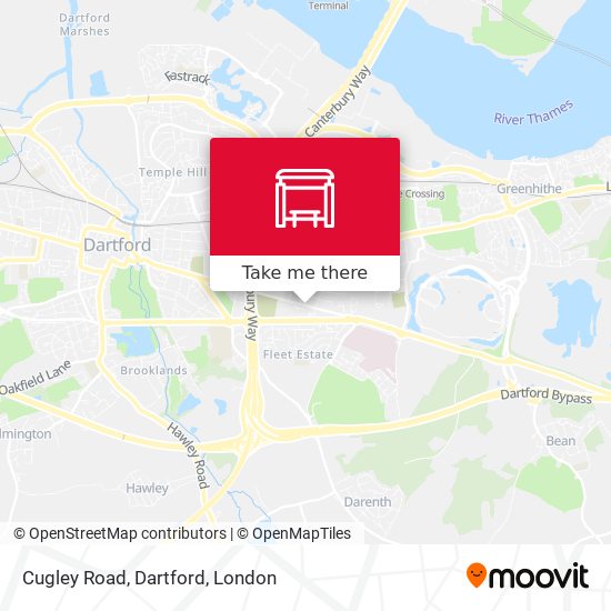 Cugley Road, Dartford map