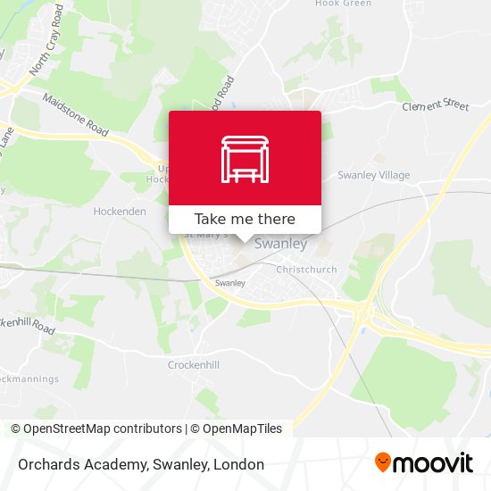 Orchards Academy, Swanley map