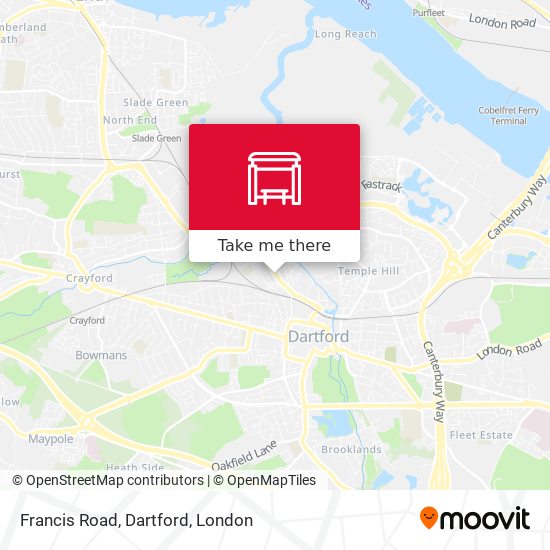 Francis Road, Dartford map