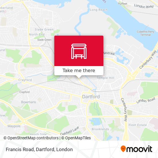 Francis Road, Dartford map
