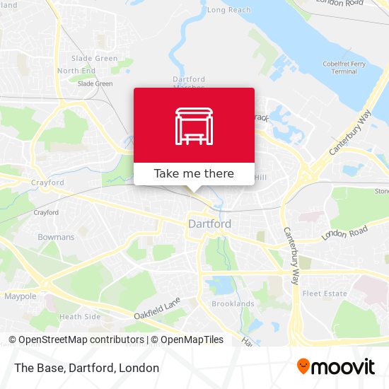 The Base, Dartford map