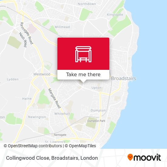 Collingwood Close, Broadstairs map