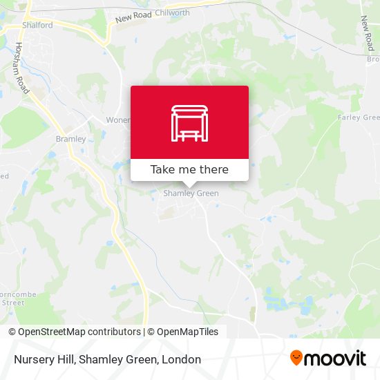 Nursery Hill, Shamley Green map