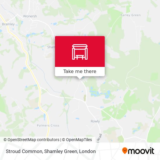 Stroud Common, Shamley Green map